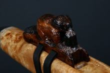 Maple Burl Native American Flute, Minor, Low F-4, #E1G